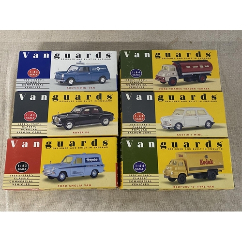 31 - Six boxed Vangaurd die-cast models