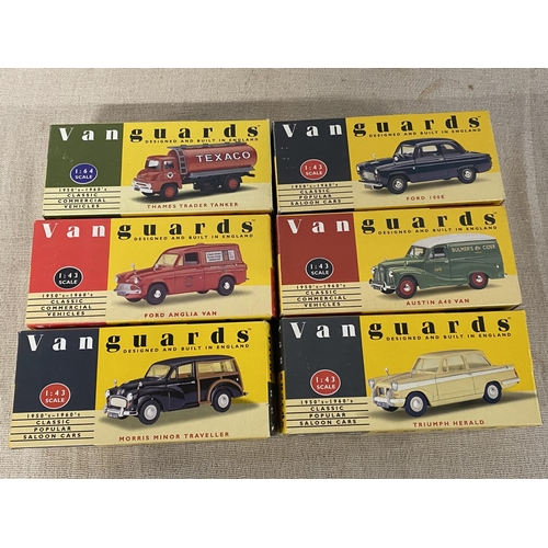 33 - Six boxed Vangaurd die-cast models