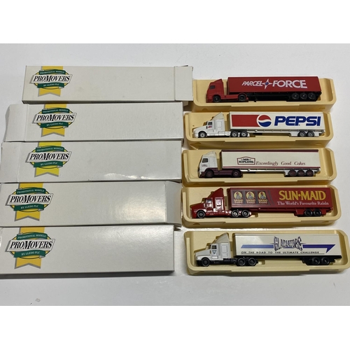 44 - Five boxed die-cast truck models