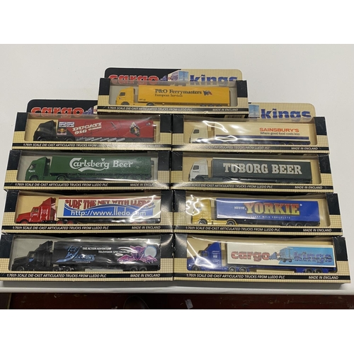 45 - Nine boxed die-cast truck models