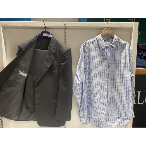 535 - A YSL men's cotton shirt and YSL men's suit