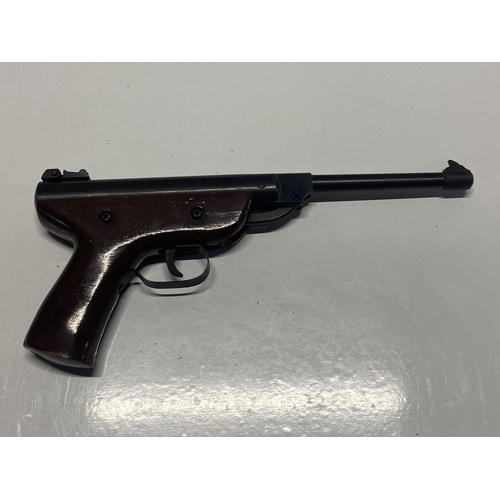 96 - A vintage West Blake .177 calibre break action air pistol (Over 18's only), shipping unavailable