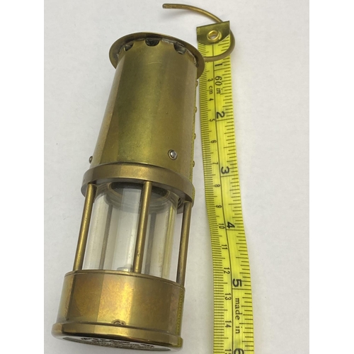 222 - A miniature Eccles protector miners lamp