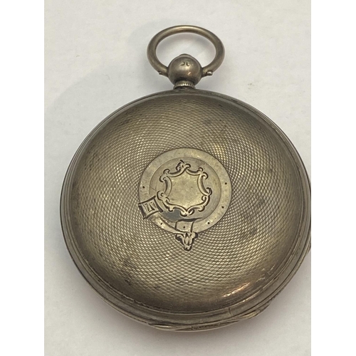 233 - A silver Hallmarked for London silver pocket watch case with glass 66g gross weight