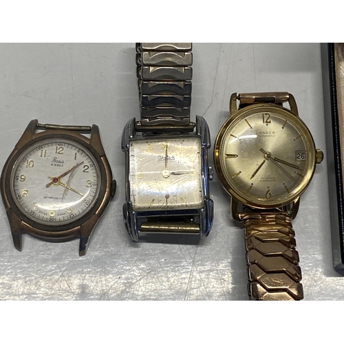 235 - A selection of assorted vintage watches including Sekonda etc all ticking at time of cataloguing