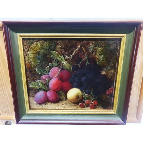 22 - A George Clare (1835-1890) oil on canvas depicting still life study of fruit signed to lower right i... 