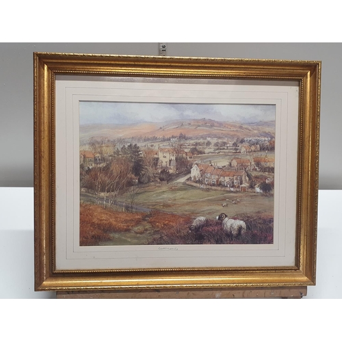 58 - A framed print by Pal Bell entitled 'Goathland' overall size 54x44cm