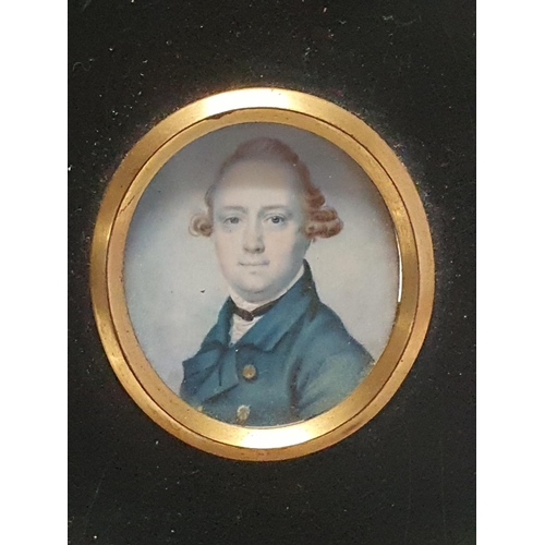 60 - The circle of Henry Pierce Bone (1755-1834) Georgian framed collage of six hand painted miniatures p... 