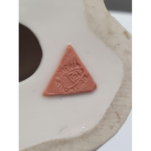 179 - A Royal Dux circa 1900 clock and garniture set