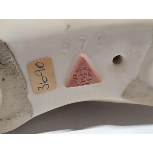 179 - A Royal Dux circa 1900 clock and garniture set