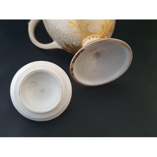 198 - A early 19th century finely decorated tea service with hand applied gold gilt decoration