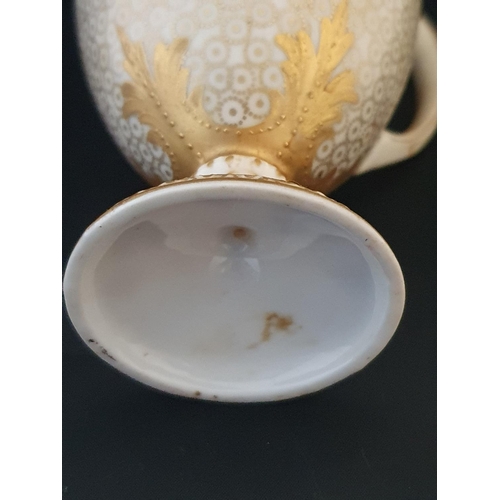 198 - A early 19th century finely decorated tea service with hand applied gold gilt decoration