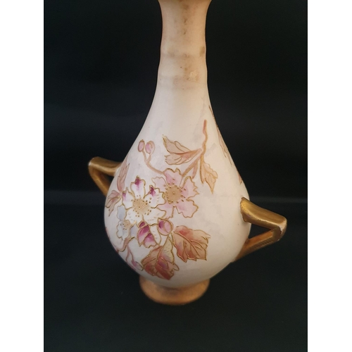 200 - A Royal Worcester figurine and a antique German Royal Bonn hand decorated vase