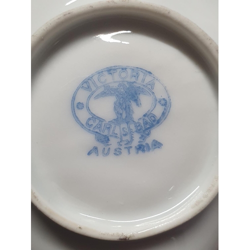 201 - A antique Austrian Victoria Carlsbad bone china miniature tea service