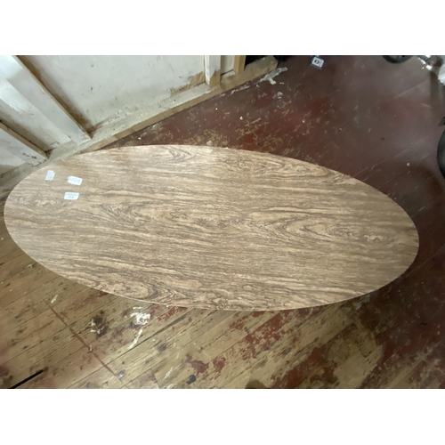 213 - A vintage mid century coffee table 122x48x35cm, shipping unavailable