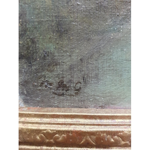 104 - A gilt framed oil on board by Mary Maitland Govan. British School 1854 - 1924 (monograph to bottom l... 