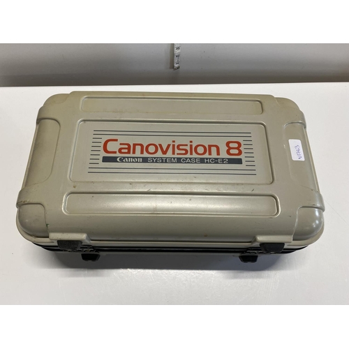 55 - A cased Canon vision 8 canon Vm-e2 video camera (untested)