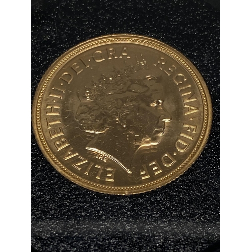 120 - A 2013 22ct gold full sovereign 8.00 grams