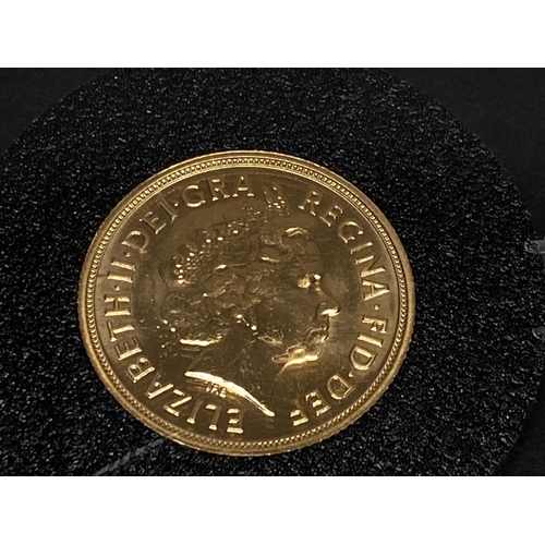 126 - A 2013 22ct gold full sovereign 8.00 grams