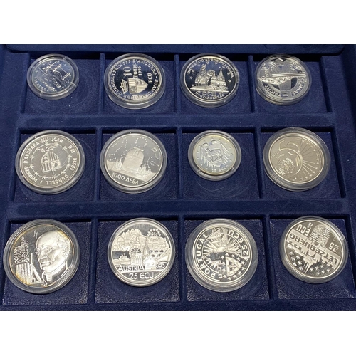 142 - The Official ECUS silver coin collection