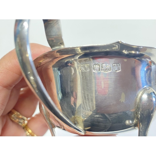 434 - A hallmarked silver cream jug 65.71g