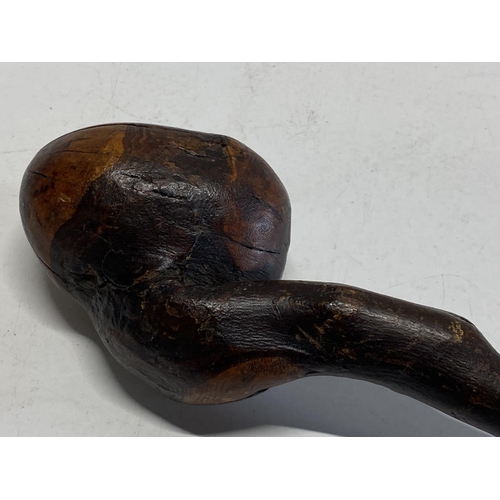 603 - A antique Irish bog oak shillelagh