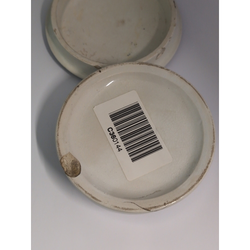 90 - A Prattware 'Garibaldi' Pot Lid and Base, circa 1864