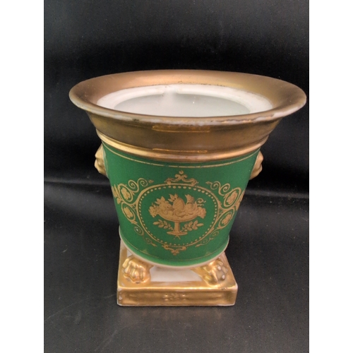 91 - An Early 19th Century French Empire Old Paris Porcelain Pot Pourri Urn and Cover