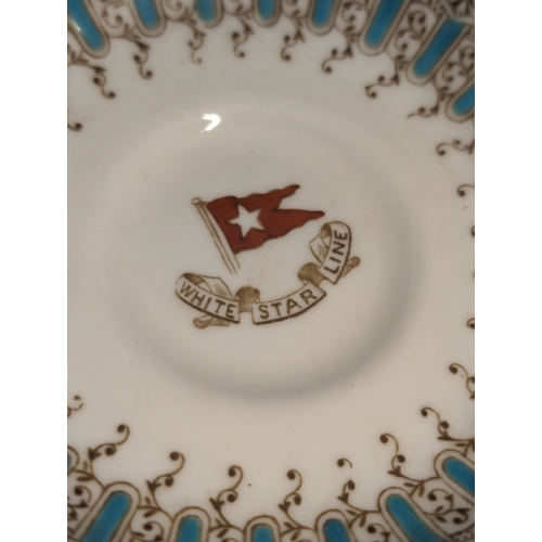 95 - A White Star Line Wisteria Pattern Demitasse Saucer