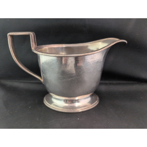 94 - A White Star Line Silverplate Creamer, Art Deco Style