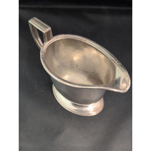 94 - A White Star Line Silverplate Creamer, Art Deco Style