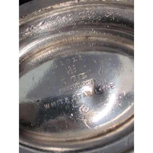 94 - A White Star Line Silverplate Creamer, Art Deco Style