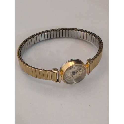 99 - Vintage Ladies Omega De Ville Gold-Tone Wristwatch, Not Working