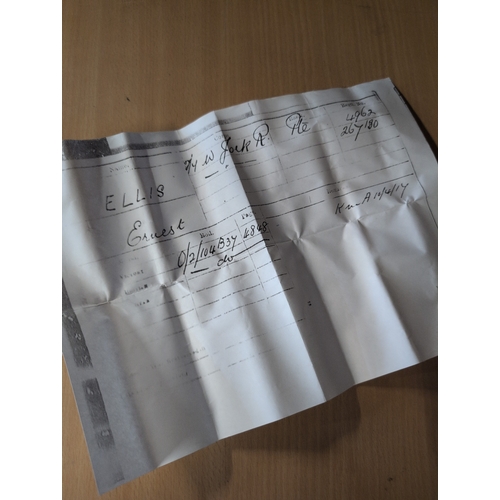 103 - Local Interest: A British War Medal 1914-1918 to Morley Resident Pte. E. Ellis (Died In The Great Wa... 