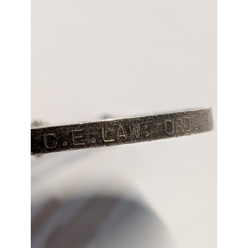 105 - A WWI British War Medal, George V, to B.Z 6808 C. E. Lawford R.N.V.R.