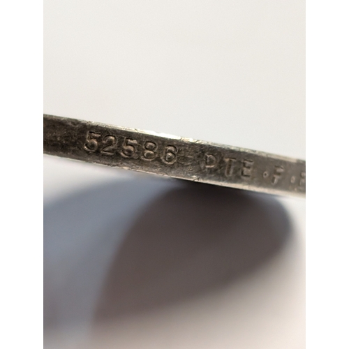 106 - British War Medal to 52586 Private F. England, West Riding Regiment