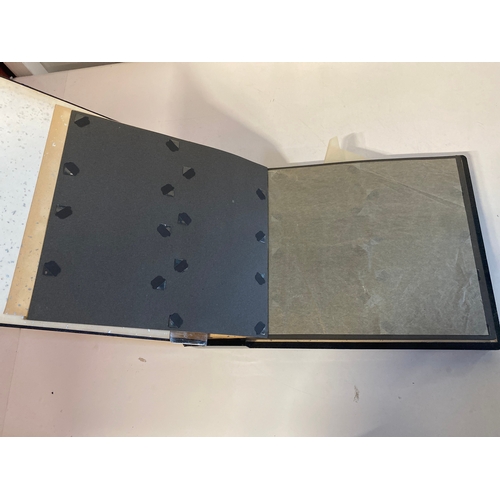 141 - A Vintage Japanese Lacquered Photo Album, Decorated with Mount Fuji and Pagoda Landscape