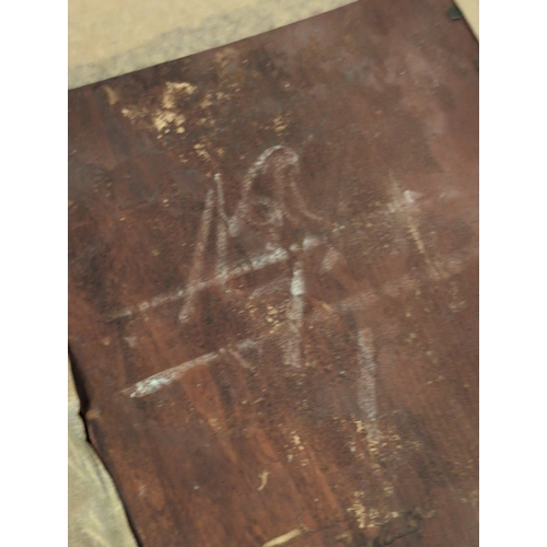 144 - Emile Rovier 19th Century, European Market Scene Signed Lower Right with Indistinct Title Verso