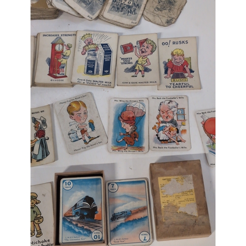 140 - A Collection of Antique & Vintage  British Card Games and Playing Cards