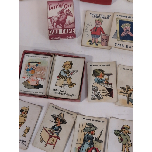 140 - A Collection of Antique & Vintage  British Card Games and Playing Cards