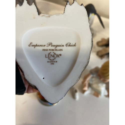 151 - A Collection of Late 20th Century Porcelain Animal Figurines, including Lenox and Brooks & Bentley, ... 