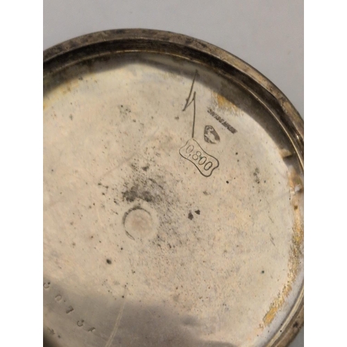 114 - A Benedict Dufour, Geneva .800 Silver Fusee Pocket Watch (untested)