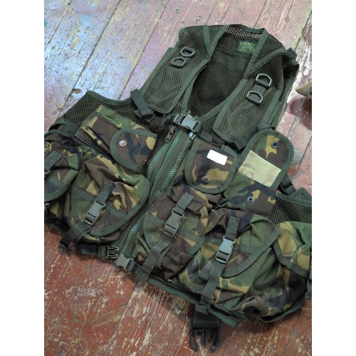 154 - Three Pieces of Camo Assault Gear including Arktis British DPM Tactical Vest