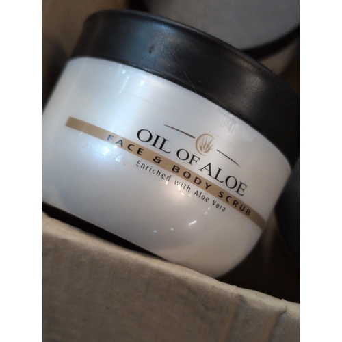 163 - A Group of 'Oil of Aloe' Face & Body Scrub Jars