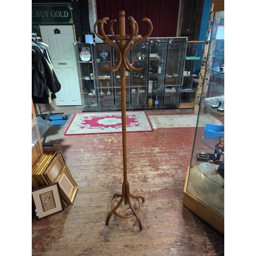 64A - A Bentwood Coat and Hat Rack. Shipping Unavailable