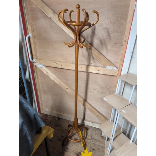 64A - A Bentwood Coat and Hat Rack. Shipping Unavailable
