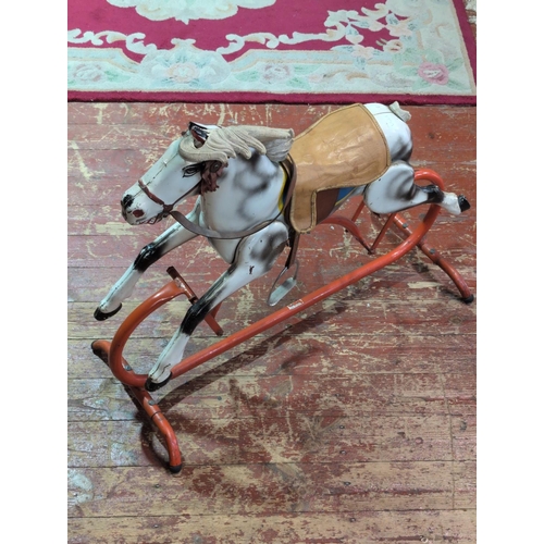 68 - Vintage Triang Metal Child's Rocking Horse. Shipping Unavailable