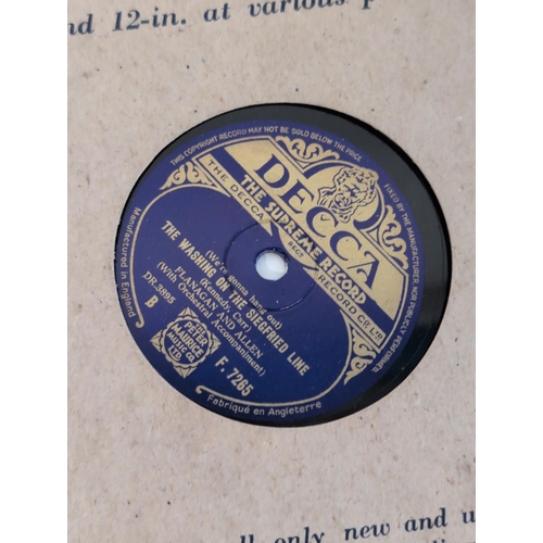 79 - A Collection of Mostly WW2 Period British 78 RPM Shellac Records - Siegfried Line, Run Rabbit, Jitte... 