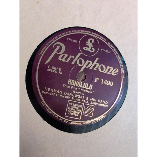 79 - A Collection of Mostly WW2 Period British 78 RPM Shellac Records - Siegfried Line, Run Rabbit, Jitte... 