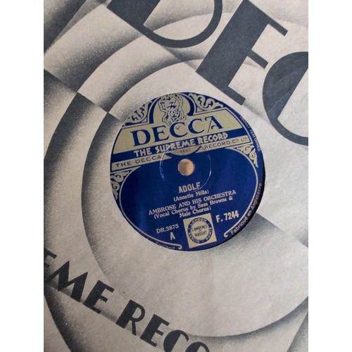 79 - A Collection of Mostly WW2 Period British 78 RPM Shellac Records - Siegfried Line, Run Rabbit, Jitte... 